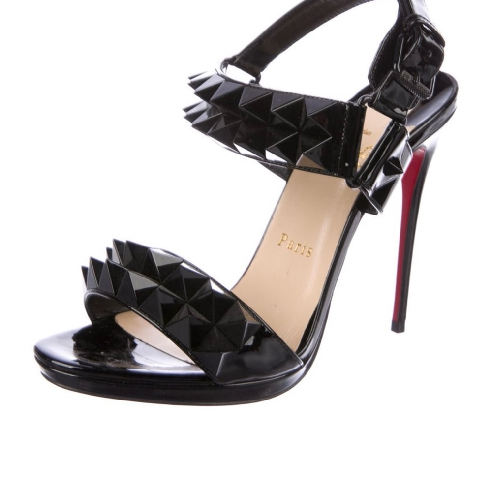 Christian Louboutin Black Patent Leather Stiletto Heels